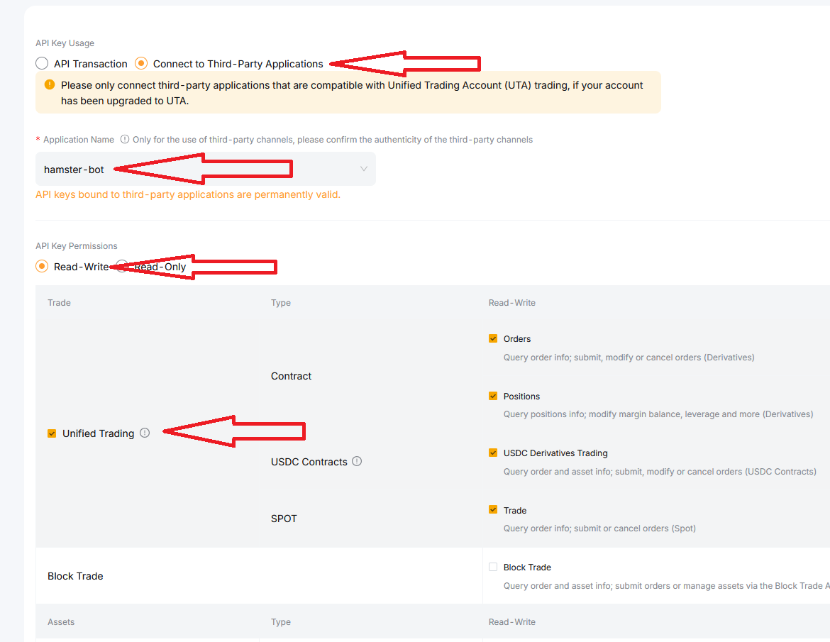 ByBit api key instruction 2